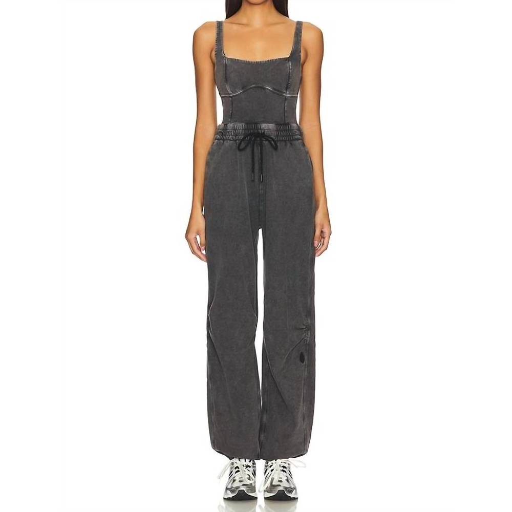 NEW FREE PEOPLE movement inbound bodysuit in black